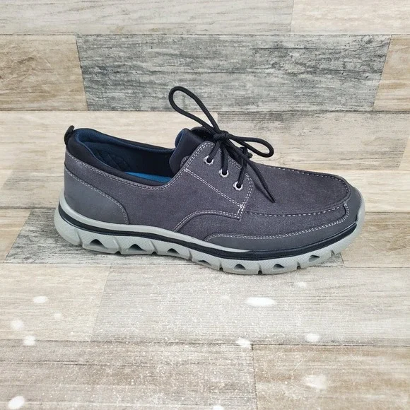 Dockers‎ Creston Mens Shoes Sz 10 M Casual Black Canvas Boat Dock Sneakers