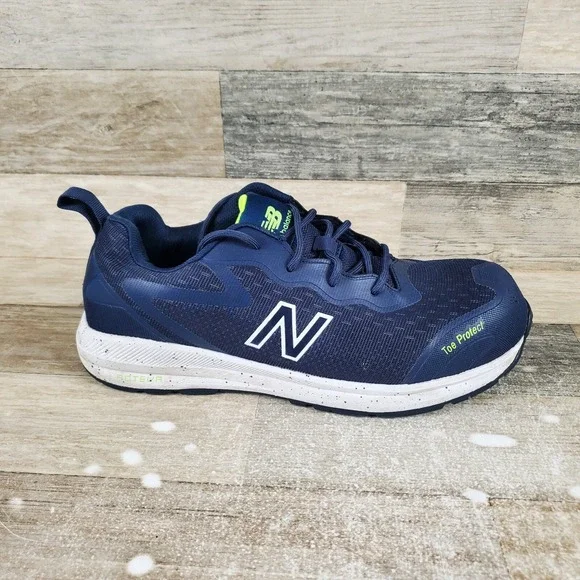 New Balance Logic Mens‎ Work Shoe Sz 8.5 Navy Blue Composite Toe Safety Sneaker