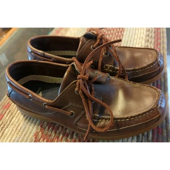 Vintage‎ Dockers Men's Brown Color Size 8 M Boat Loafers Moccasin