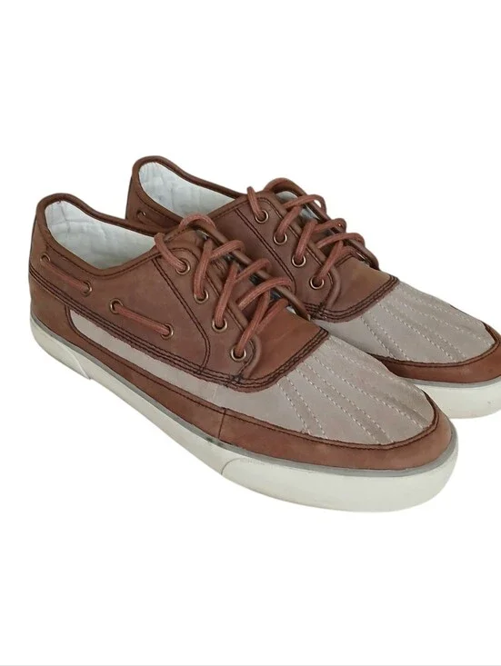 POLO RALPH LAUREN Parkstone Low Suede Leather Boat Shoes Men's 12D Pony Preppy