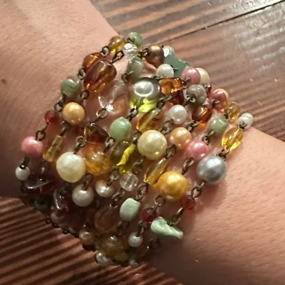Lia Sophia Beaumont Vibrant Multicolor Beaded Bracelet