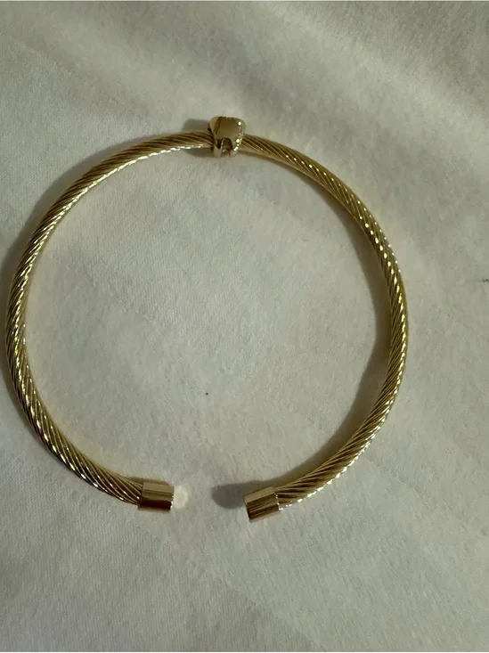 Park lane Sorelle Gold Twisted Cable Cuff Bracelet - Women Jewelry