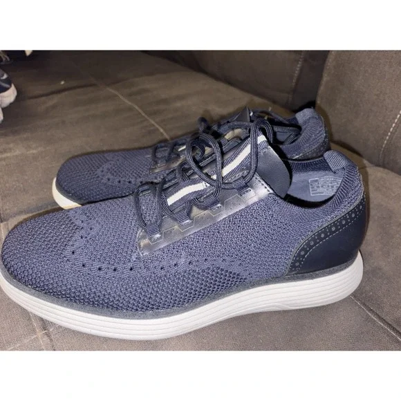 Bruno Marc Men's Mesh Wingtip Oxford Shoes Navy Blue Casual Sneakers Size US 9