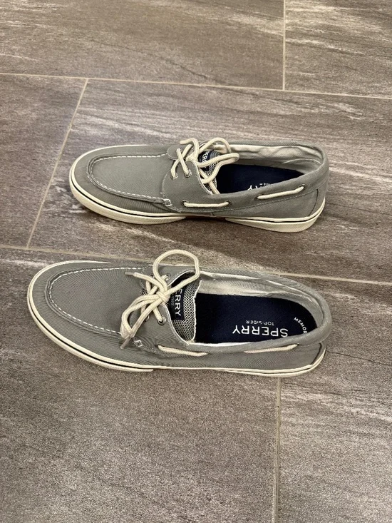 Gray Sperry Boat Shoes