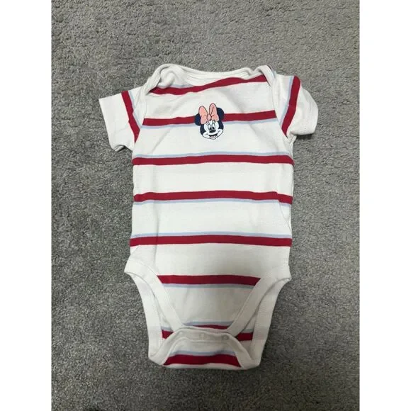 Old Navy Disney Money Mouse Embroidered Onsie Baby Girls 9 Month
