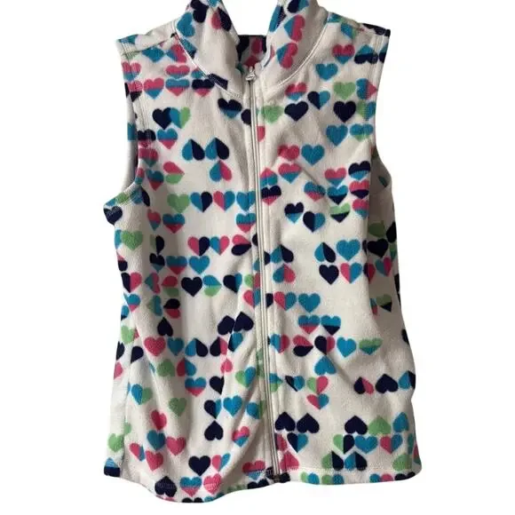 Colorful‎ Heart Pattern Kids Vest Girls XL Old Navy