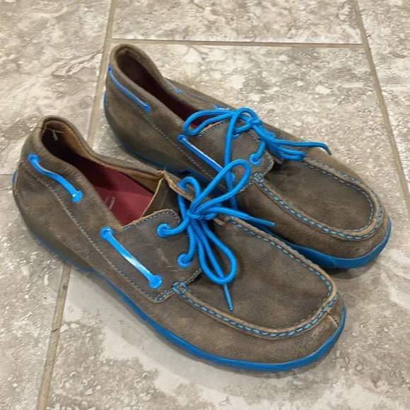 Twisted X Men’s Boat‎ Shoe Driving Moc Sz 9