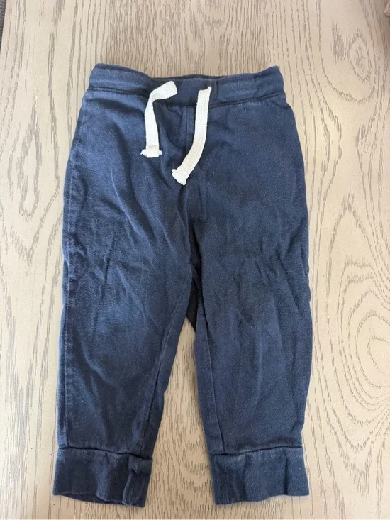 Old Navy Navy Pull-On Jogger Pants with White Drawstring