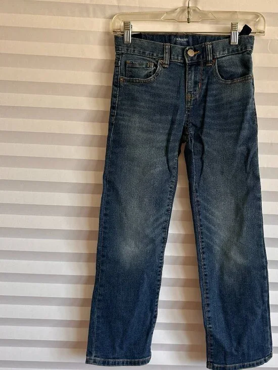 Old Navy Boys Straight Leg Jeans Size 8 Youth Denim Pants