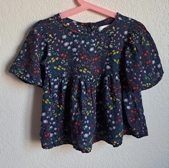 Old Navy Girls Floral Blouse Size 5T