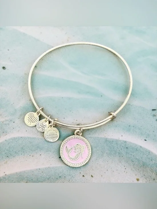 🏷️‼️5/$25🏷️‼️🧜‍♀️ALEX & ANI🧜‍♀️Mermaid Color Infusion Charm Bangle/EUC