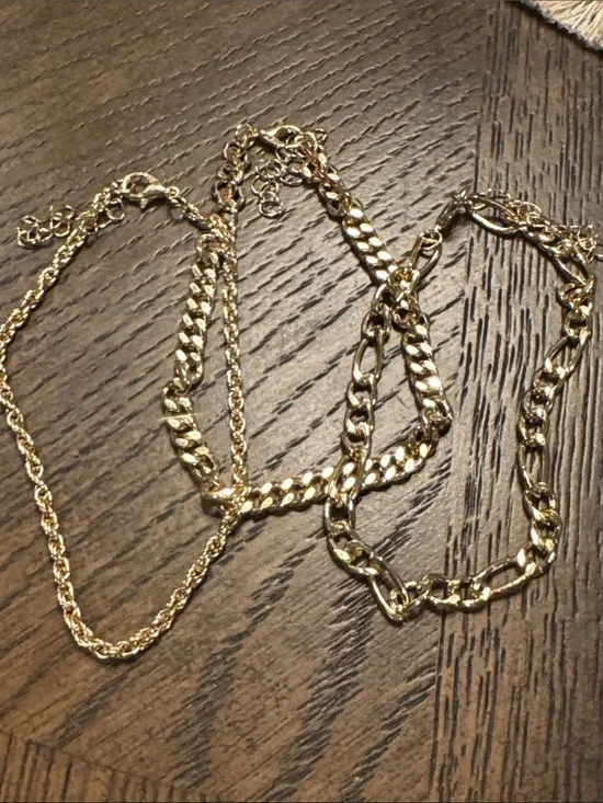 Bracelet Set of 3 -Gold Layered Set - Women Jewelry