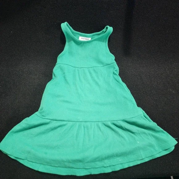 Old‎ Navy Girls Ribbed Tank Dress Teal Green Size XS 5