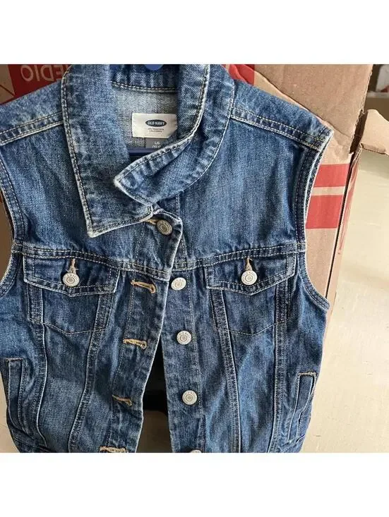 Old Navy Kid's Blue and Navy Gilet