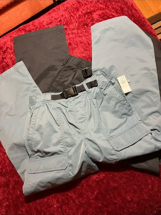 OLD NAVY LOT OF 2  KIDS CASUAL  CARGO PANTS  with Built-In Belt AND POCKETS