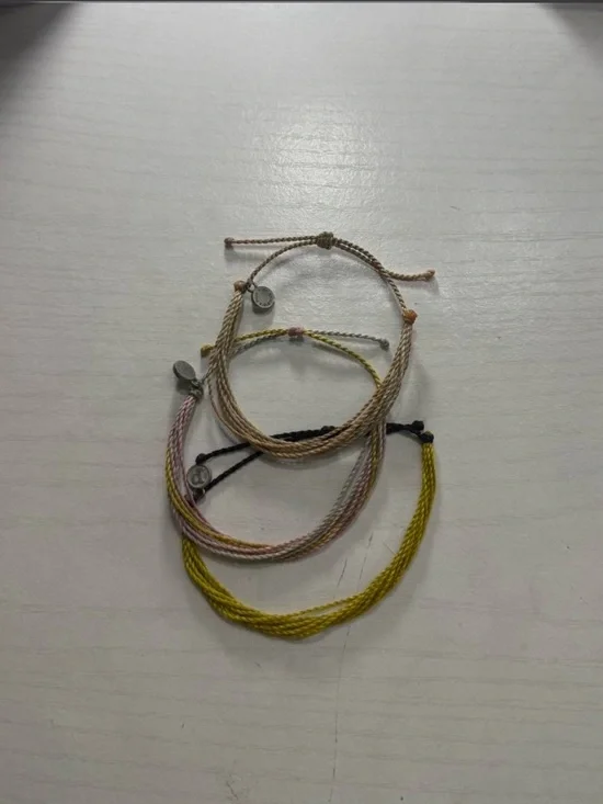 Adjustable Multicolor Cord Bracelets - Set of 5