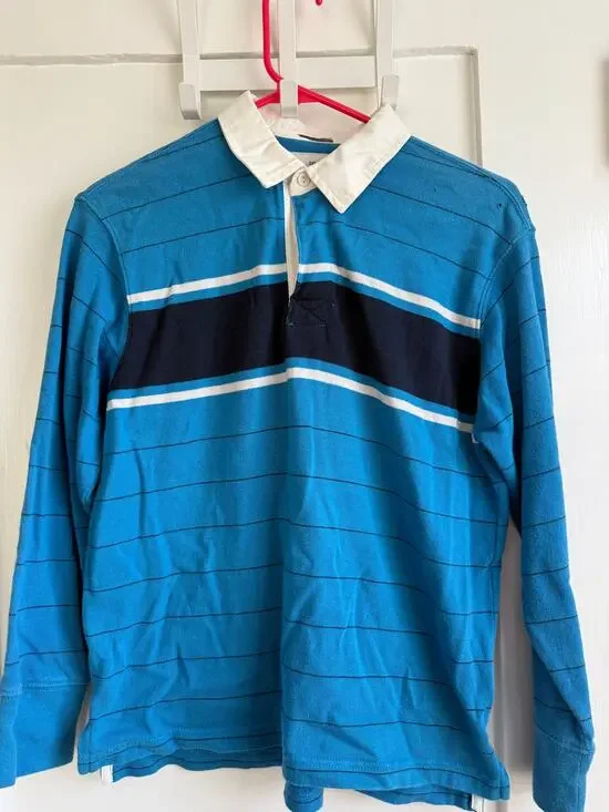 Vintage '90s '00s Old Navy Boys Rugby Shirt Large So Soft!