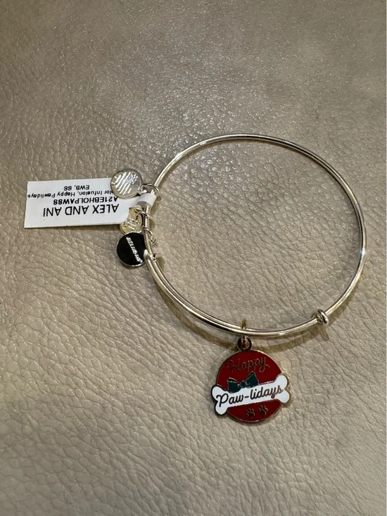 Alex and Ani Happy Pawlidays Bracelet