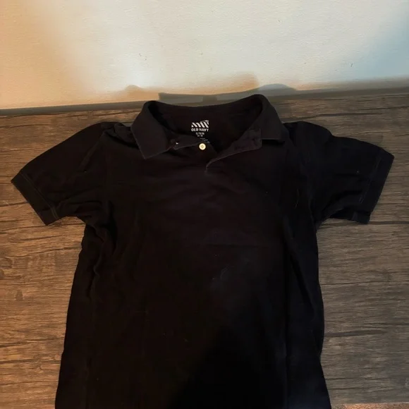 Old Navy Boys Black Polo Shirt