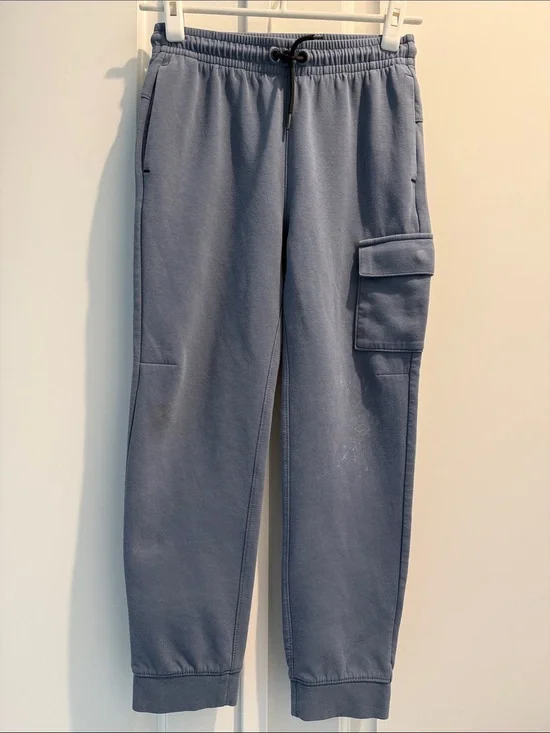 Kid’s Cargo Jogger Pants in Slate Blue