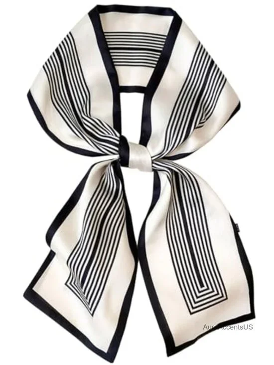 Silky Satin Hair Scarf Wrap - Lightweight Fashion Headscarf for Women