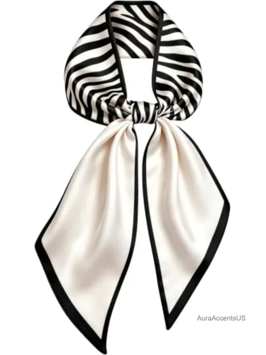 Silk Hair Scarf, Purse Head Neck Scarves for Women Fashion Silky Satin