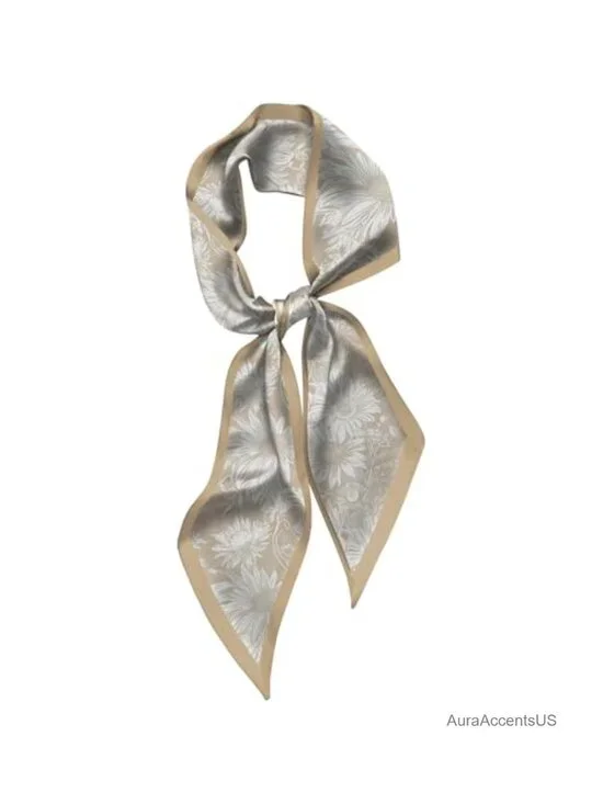 Polyester Satin Silk Feeling Scarf - Multi-Use Fashion Accessory