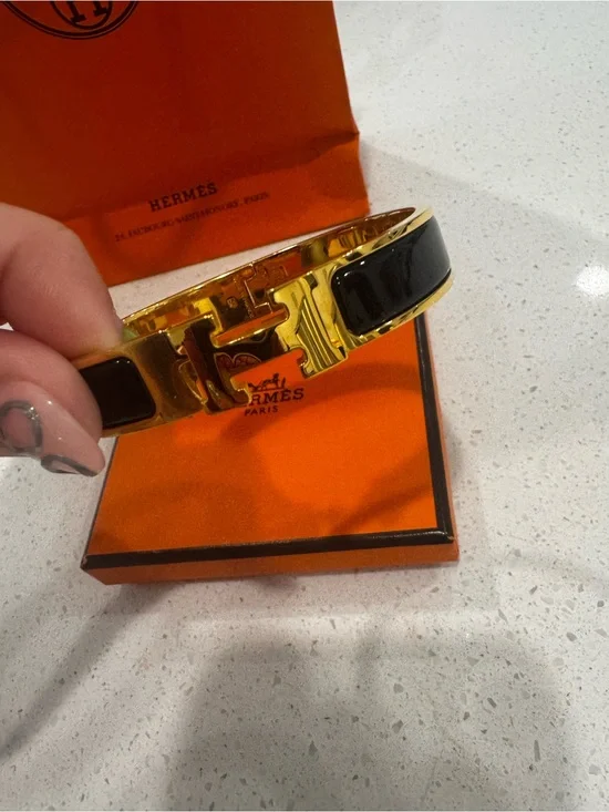 Hermes Gold Clic H Bracelet