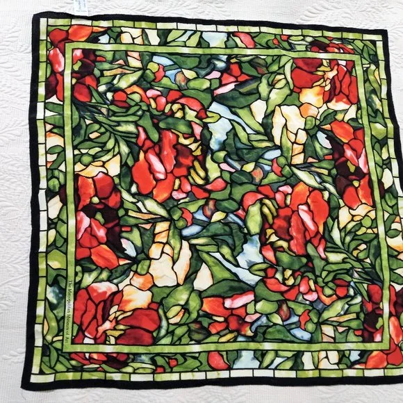 Metropolitan Museum of Art Silk Scarf Louis Comfort Tiffany 20.5