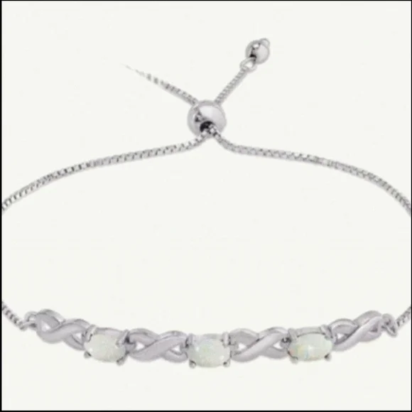Sterling Silver Opal Bracelet ( New )
