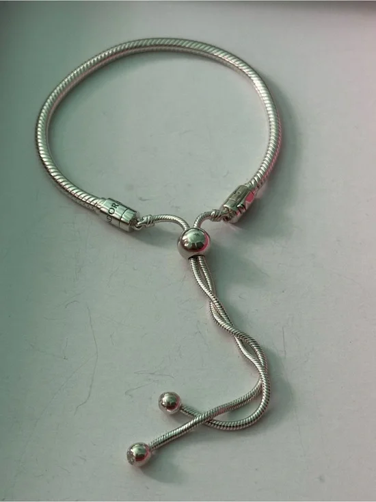 Pandora Sterling Silver Adjustable Slider Bracelet in Silver