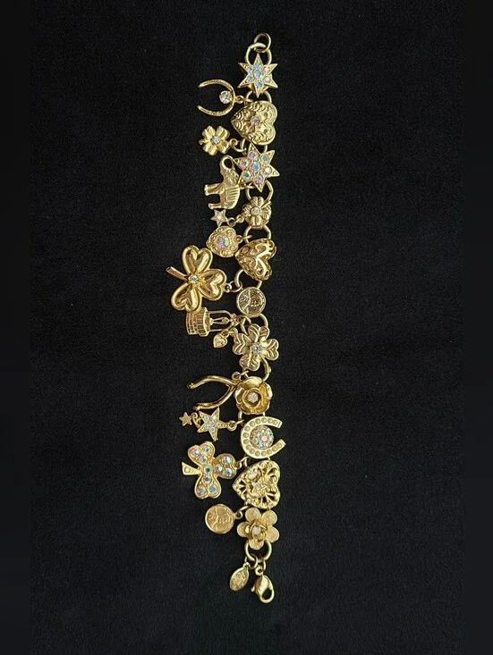 Kirks Folly Vintage Lucky Charm Bracelet