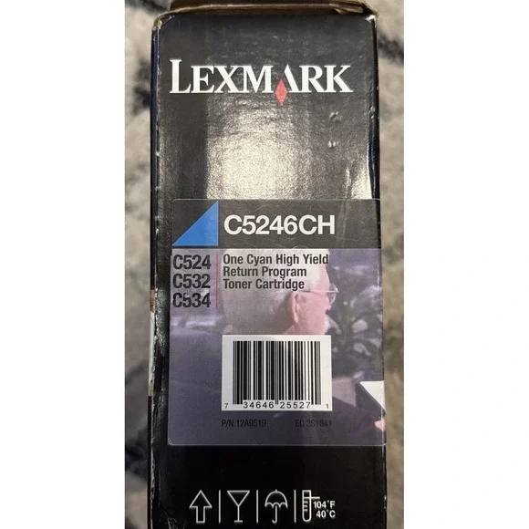 C5246CH OEM Lexmark Cyan High Yield Return Program Toner