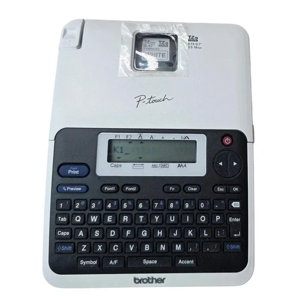 Brother P-touch PT-2040 Desktop Label Maker Thermal Printer TZe Tape‎ QWERTY W1