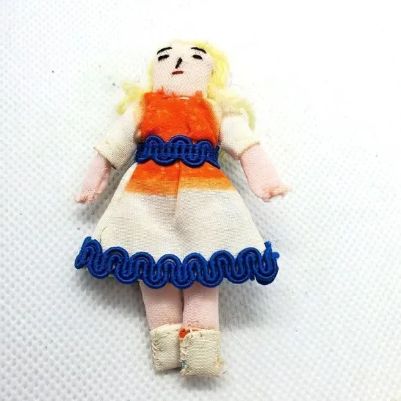 Female Cloth Doll Brooch