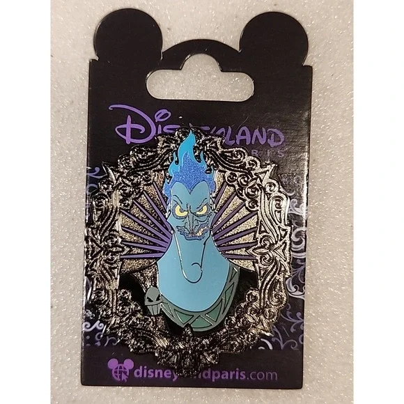 Disney Pin Hades Villain Portrait Disneyland Paris DLP NEW ON‎ CARD 80142-C