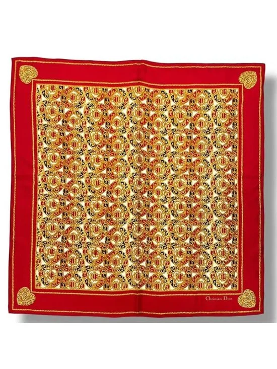 Dior Silk Scarf Logo All Over