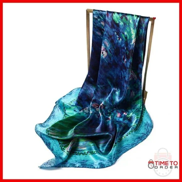 Large Square Silk Scarf 35