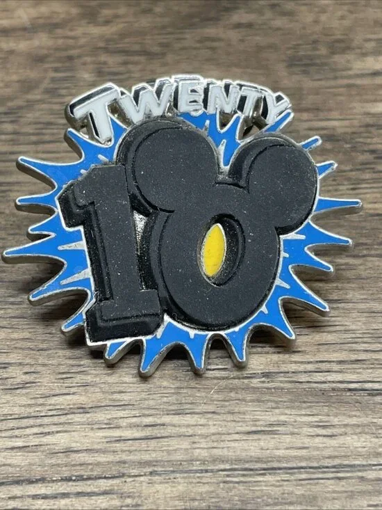 Disney Pin 2010 3D Logo with Mickey Ears KG JD