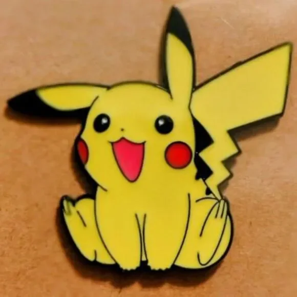 NEW Pikachu Electric Pokemon Character Enamel Pin Cute - Iconic Gaming Accessory