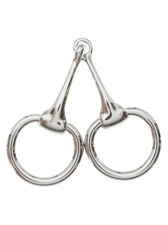 Hermes Mini Mall Scarf Ring Twilly Silver
