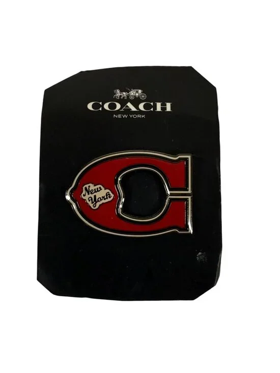 Coach New York Script Red 