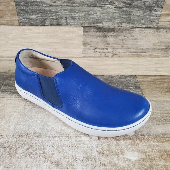 Birkenstock Barrie Womens Boat Shoes Sz 5 EU 36‎ Leather Slip On Loafer