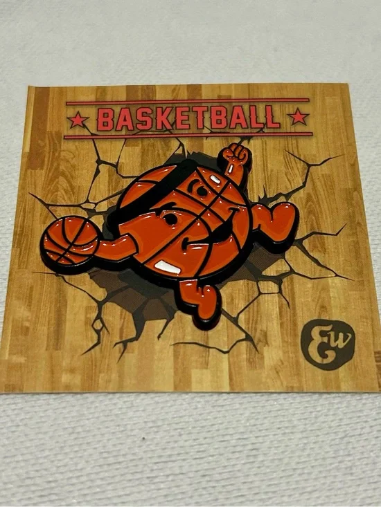 Eli Werthamer Basketball Character Enamel Pin New on Card Kool-Aid Man