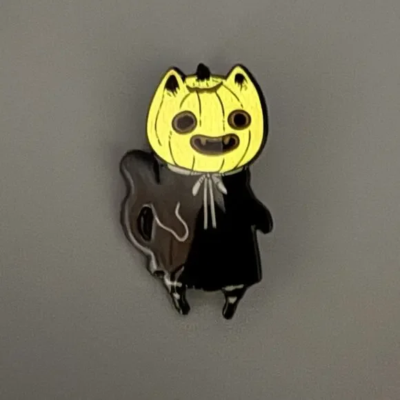 Guild Of Calamity Spooky Pumpkin Creatures GITD Blind Pin- PUMPKIN HEAD