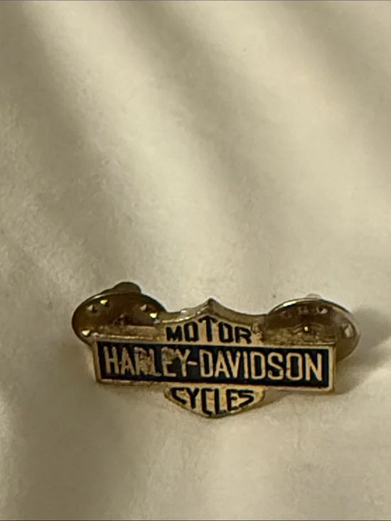 Harley-Davidson Black and Gold Bar & Shield Pin