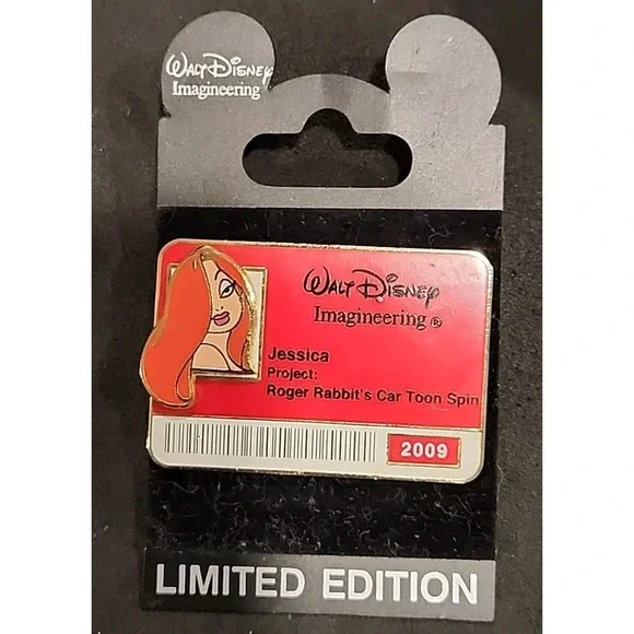 Disney Pin JESSICA RABBIT WDI‎ ID Badge 2009 Cast Member Exclusive LE 300 69582