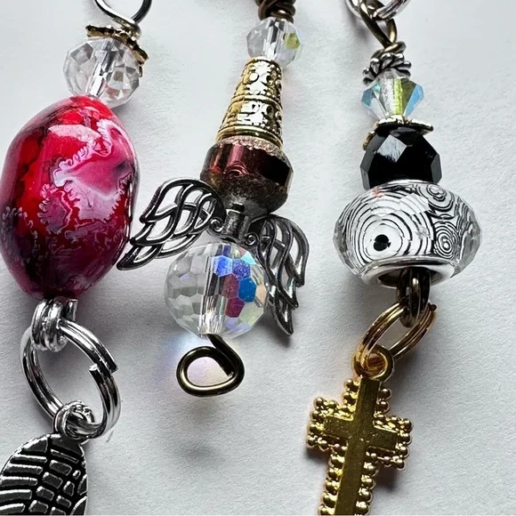 Brooch | Hand Crafted | Glass Beaded |  Pin Artisan Multicolor Wire-Wrapped OOAK