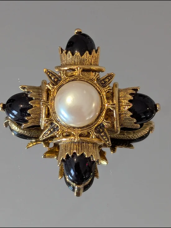 Vintage Maltese Cross Brooch/Pendant