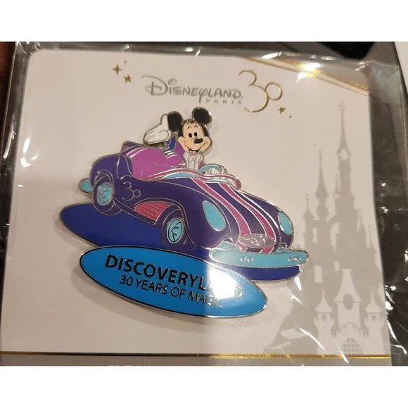 Disneyland Paris 30th Anniversary Mickey Discoveryland Pin Autopia Car LE 700